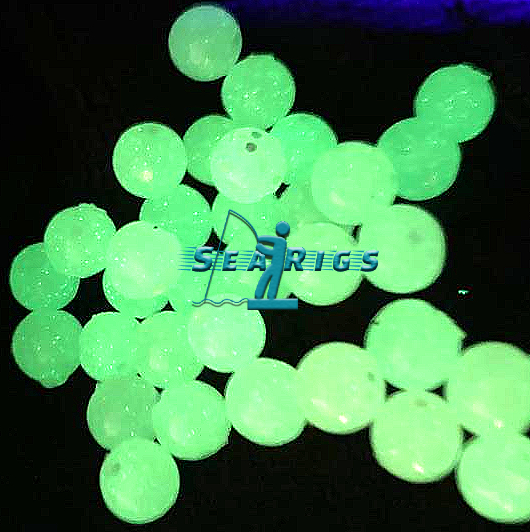 Sea Glow Beads Infused with SQUID Flavour Soft Bait stops 8mm / 12mm