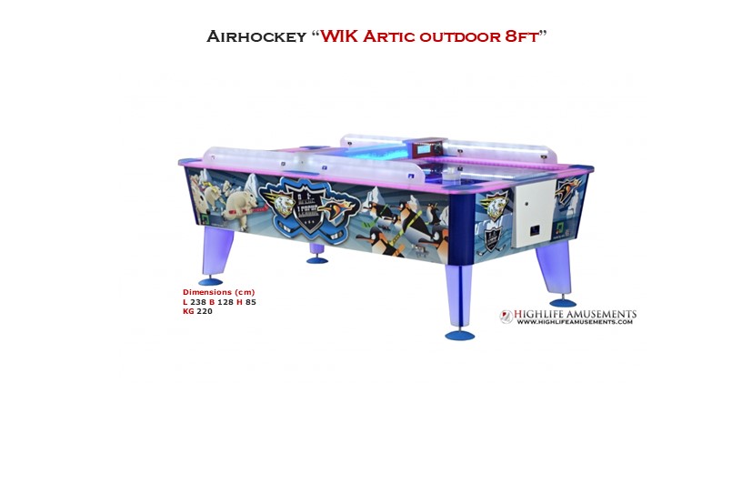 Rental Airhockey Wik "Artic 8ft"