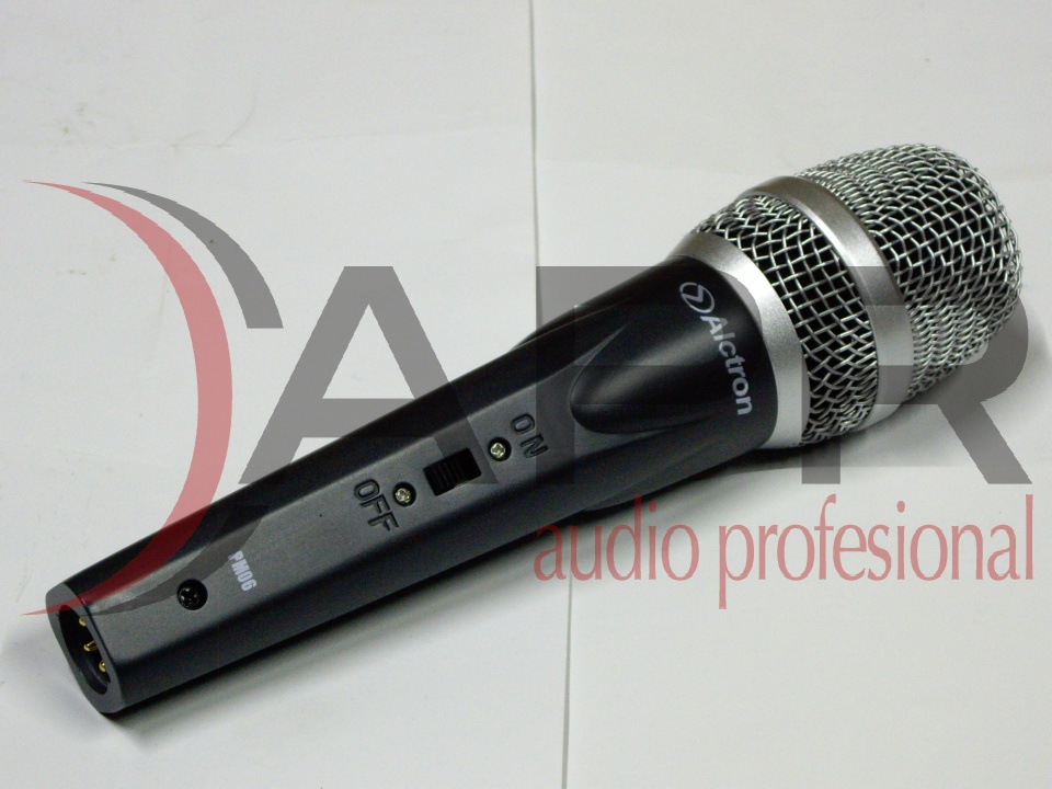 Micrófono dinámico para instrumento, modelo PM06, marca ALCTRON