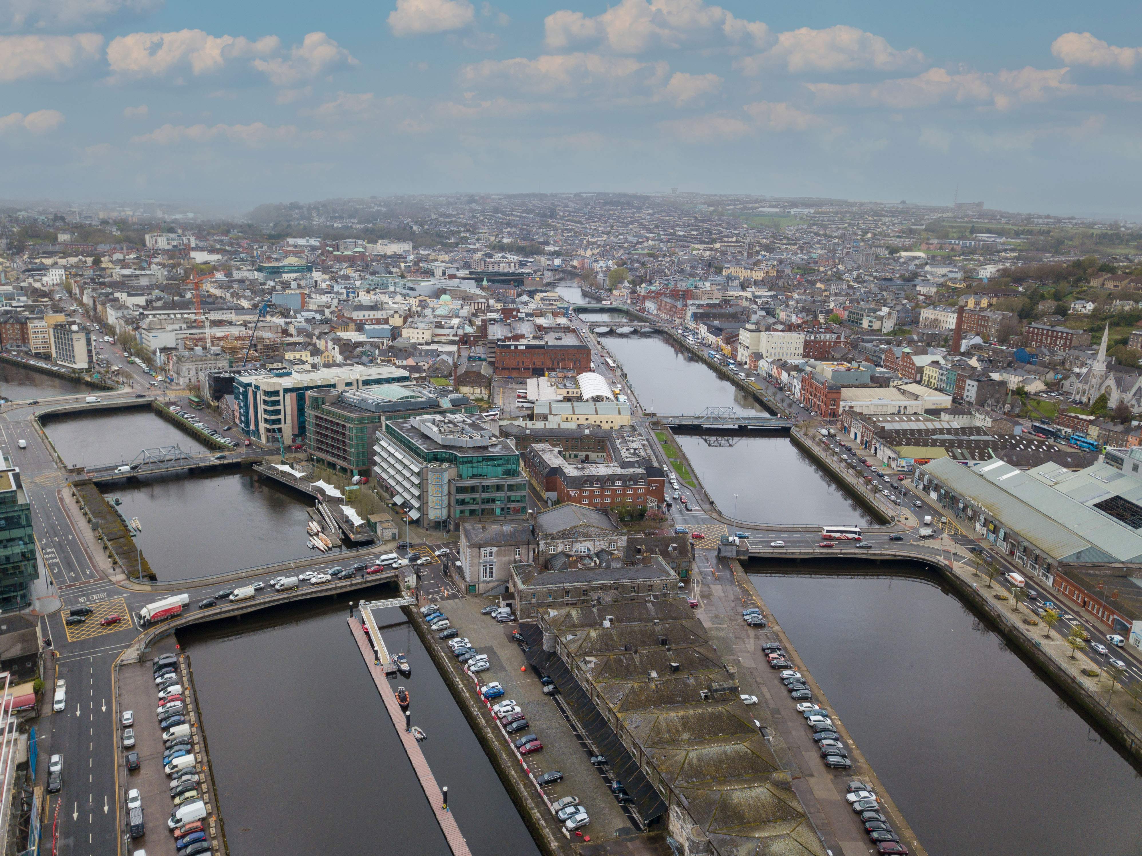 Aerial Picture at the Port of Cork