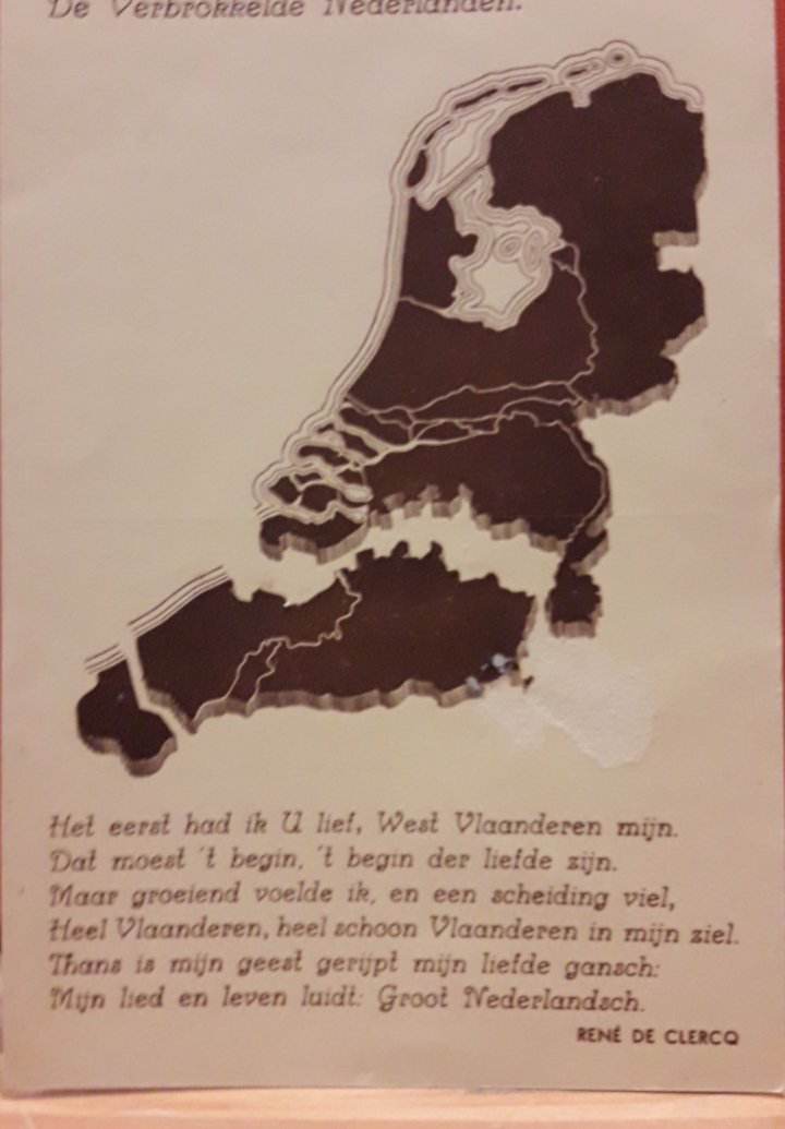 Postkaart René De Clercq - Verbrokkelde Nederlanden (B3)
