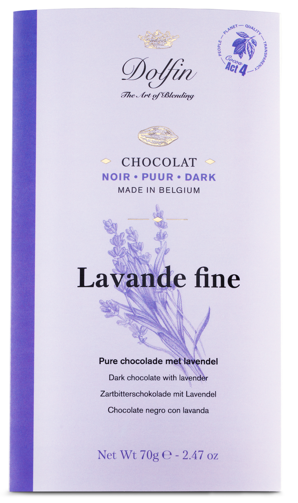Tablet pure chocolade Lavendel