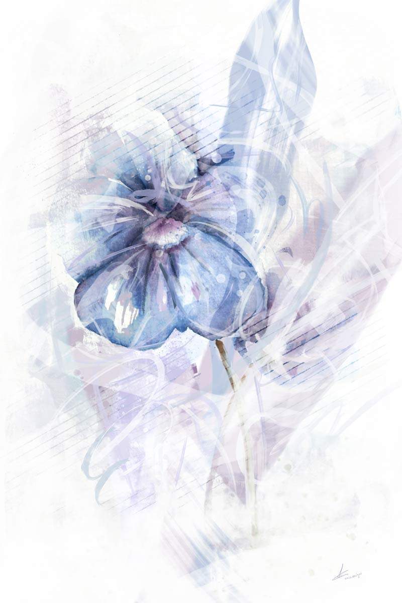 Licht kunstwerk lila viool