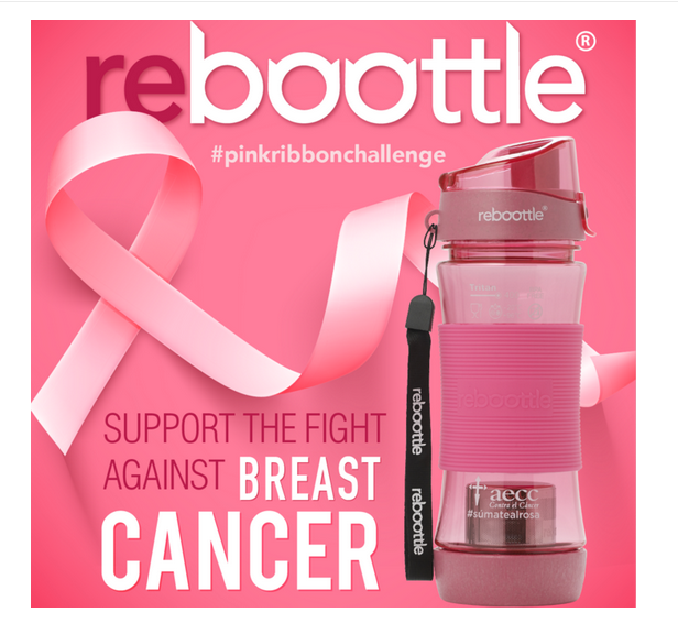 Reboottle Reismok in 6 kleuren - ROZE Steun Pink Ribbon