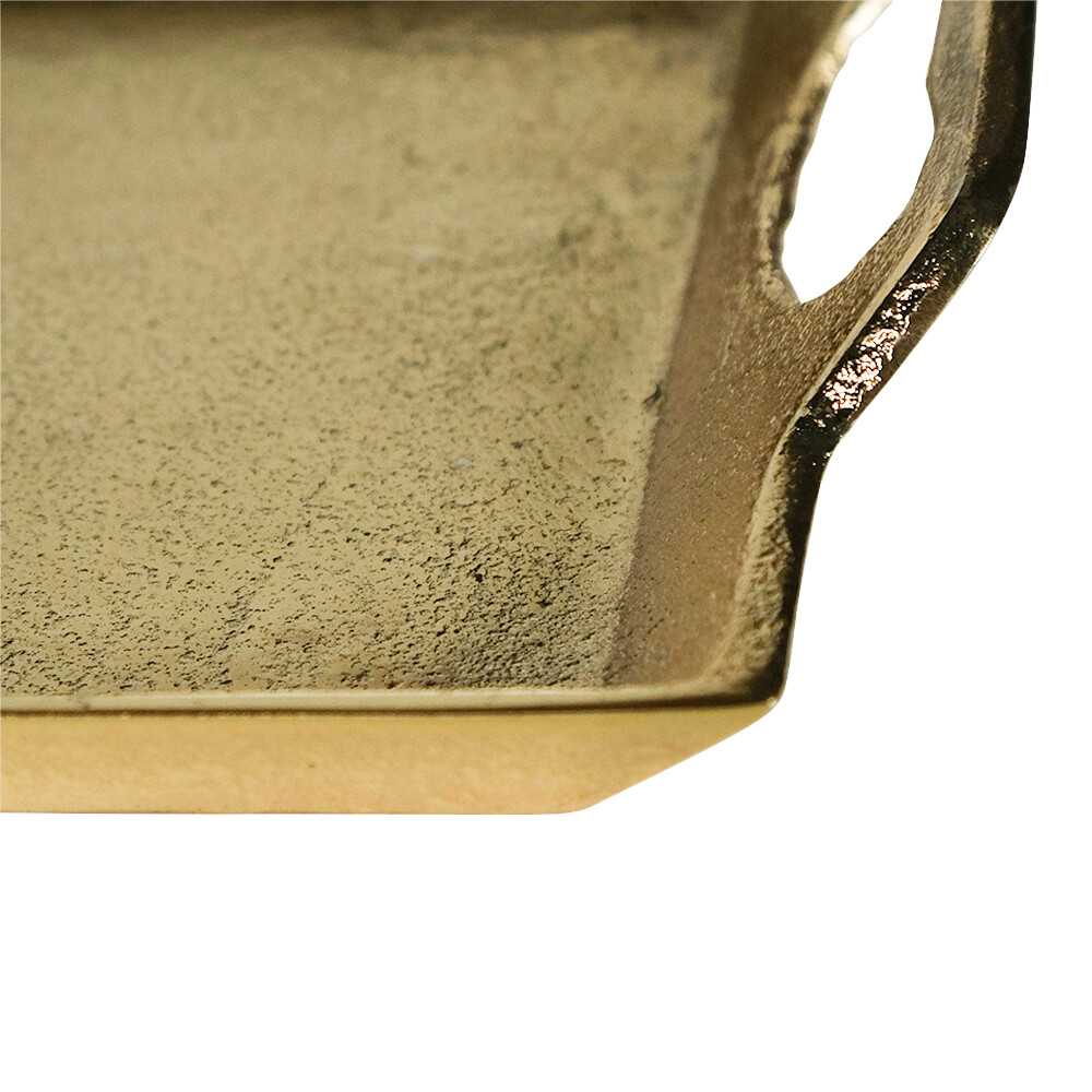 Mars&More, metalen dienblad, champagne goud, 35cm