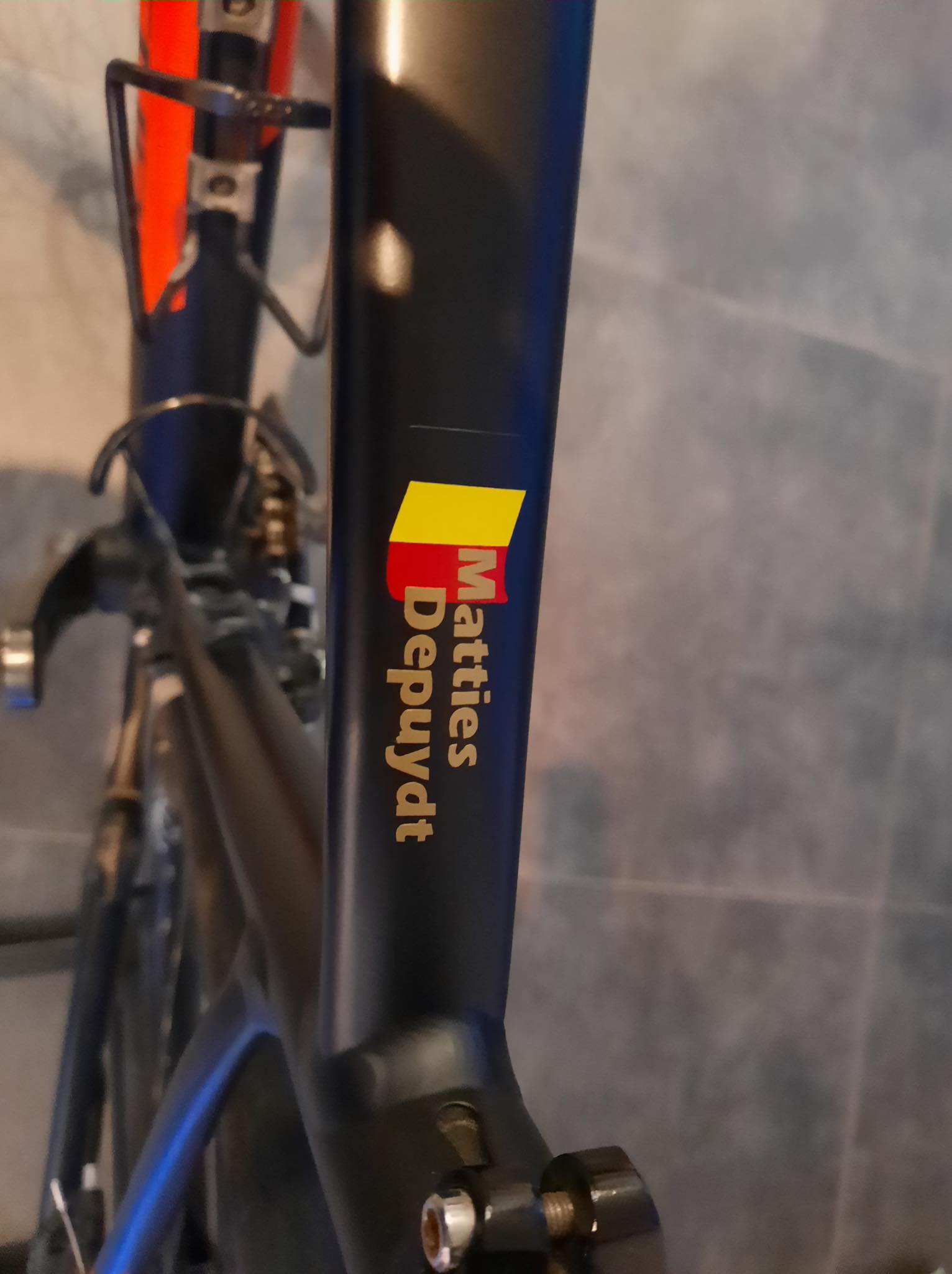 Naamstickers met Belgische vlag