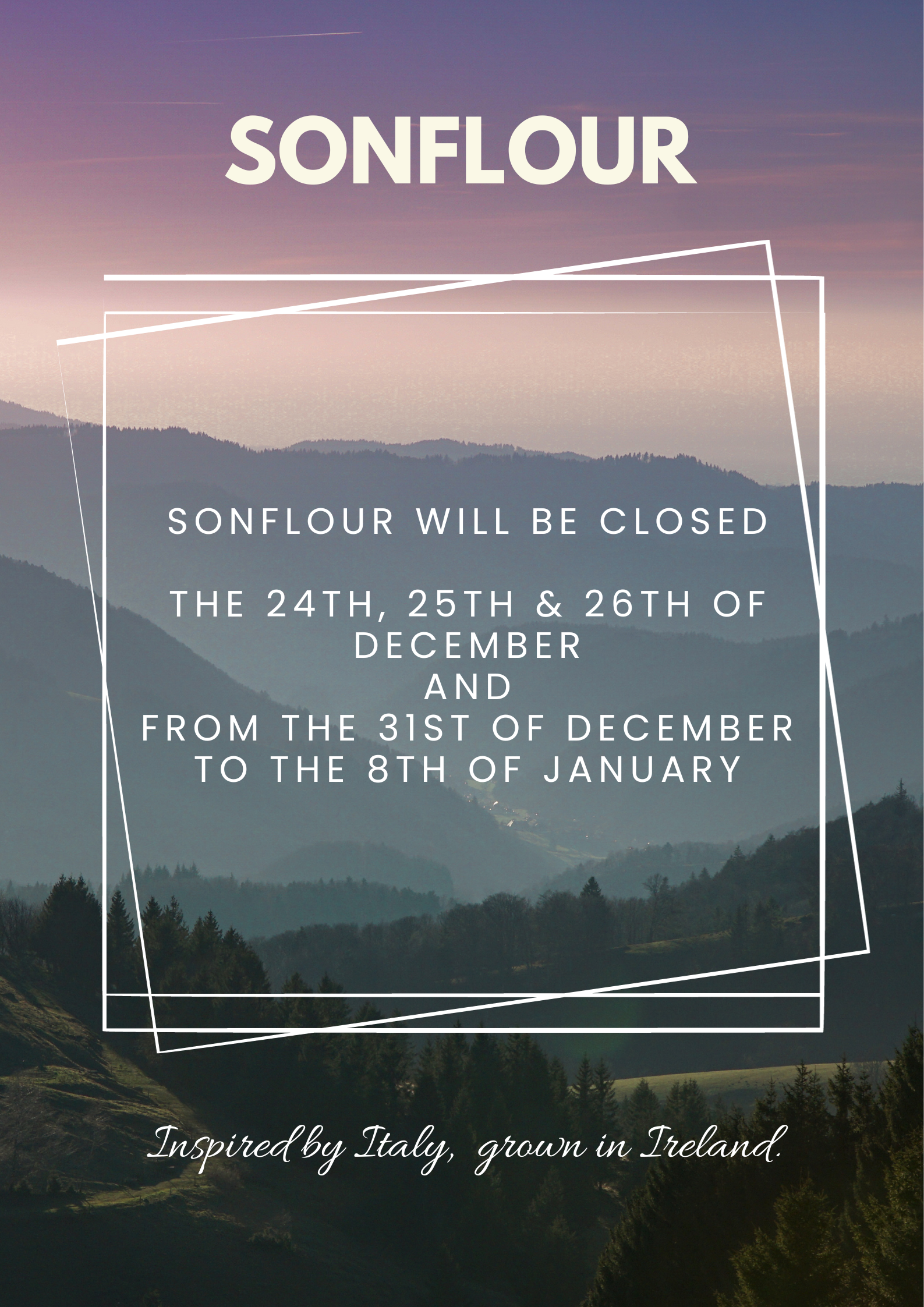 Sonflour winter holiday!