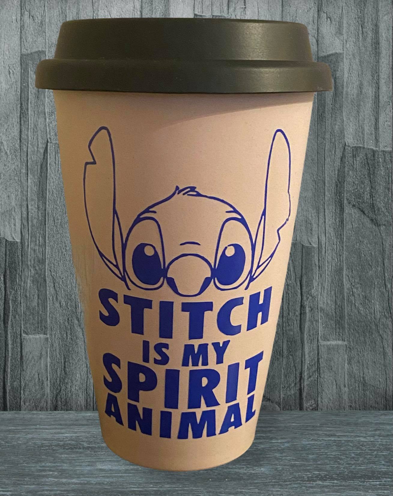 Stitch Bamboo Travel Mug