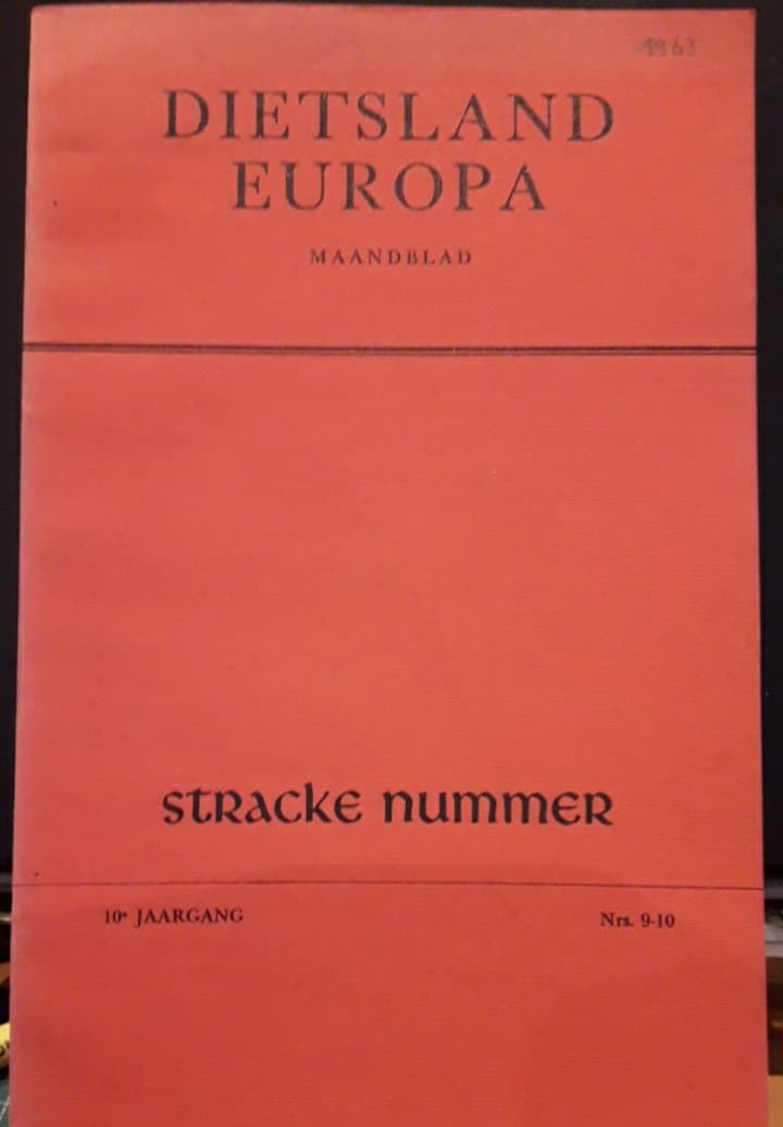 Pater Stracke nummer van Dietsland Europa 1965 / 53 blz
