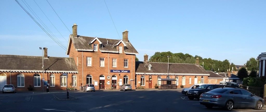 Dumfries Railway Station, only a few minutes' walk from Lindean Guest House