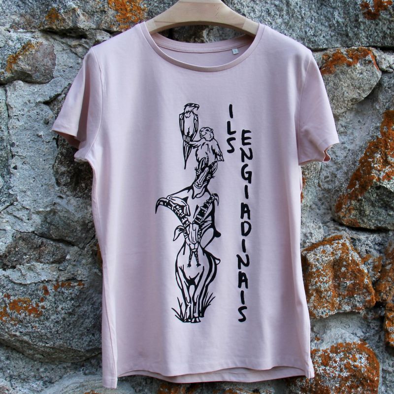 T-Shirt women Ils Engiadinais soft rose