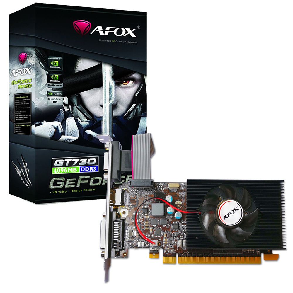 AFOX GeForce GT 730 4GB 128bit DDR3 Graphics Card
