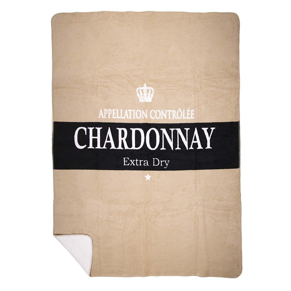 PURE VERWENNERIJ...... Royale plaid CHARDONNAY, wit, 150 bij 200 cm