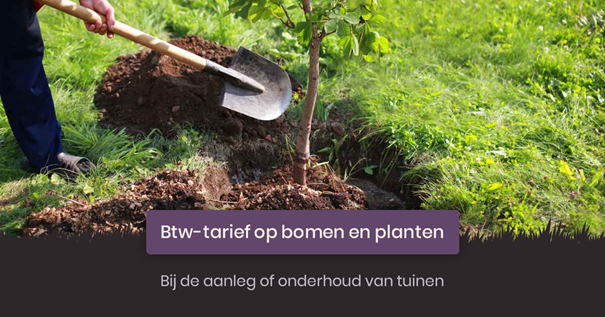 Btw-tarief op bomen en planten bij de aanleg/onderhoud van tuinen