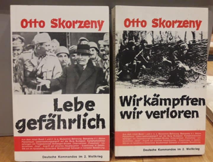 2 delen Otto Skorzeny ,lebe gefahrlich en wir kampten wir verloren / zeldzaam