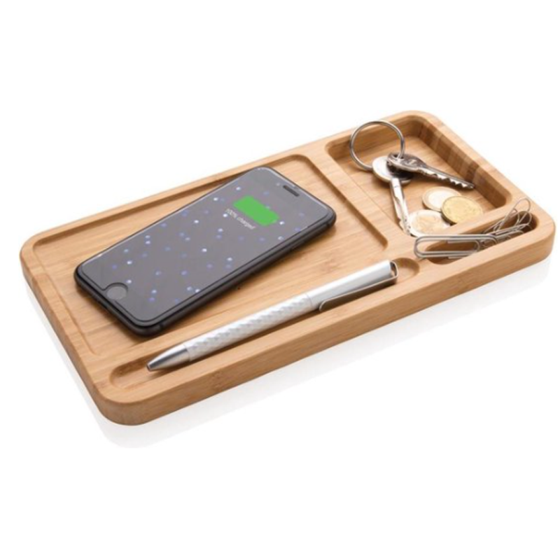 Wireless QI Oplader - Bamboo