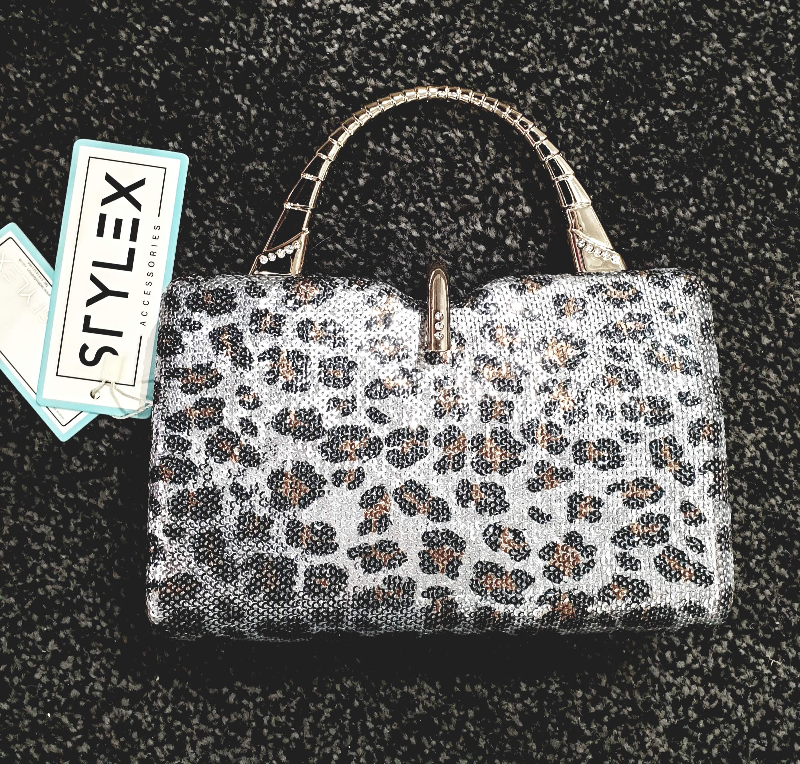 animal print evening bags