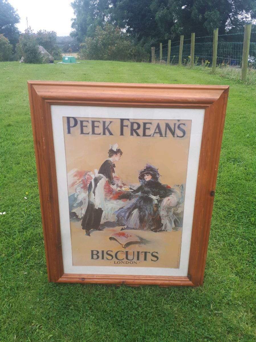 Peek Frean's Biscuits Ad Sign