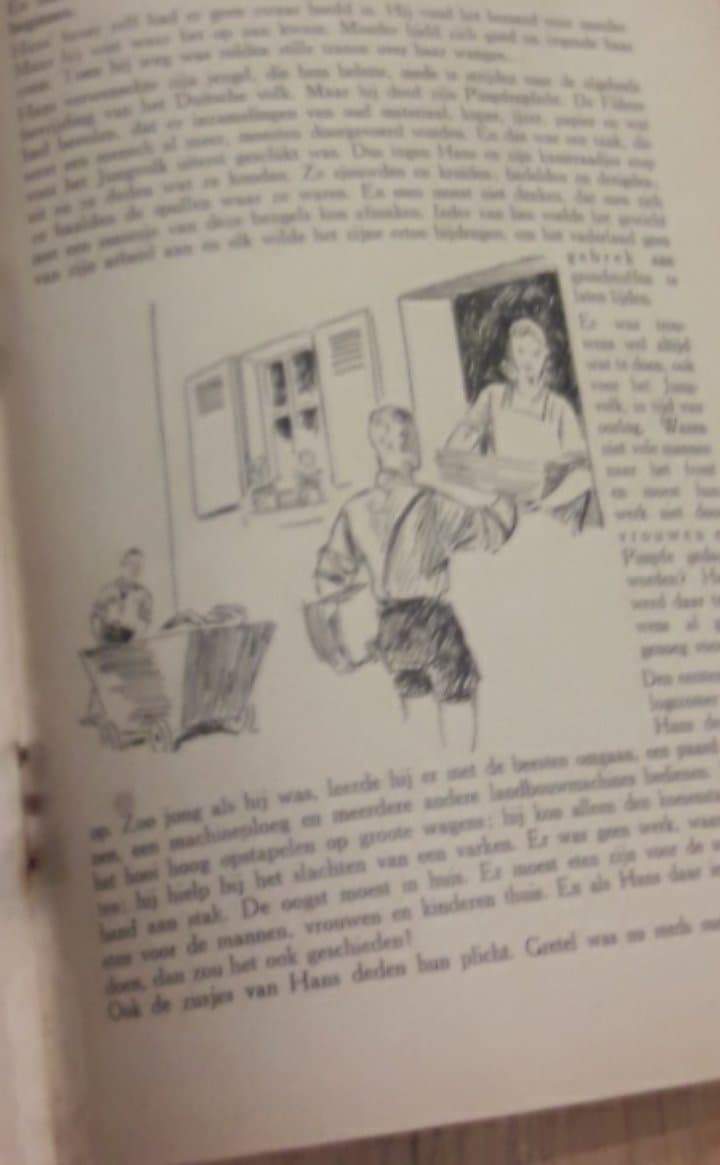 Zeldzame N.S.J.V. brochure  - Er waren eens 3 kinderen .../Jeugdverhaal  1942 - 46 blz