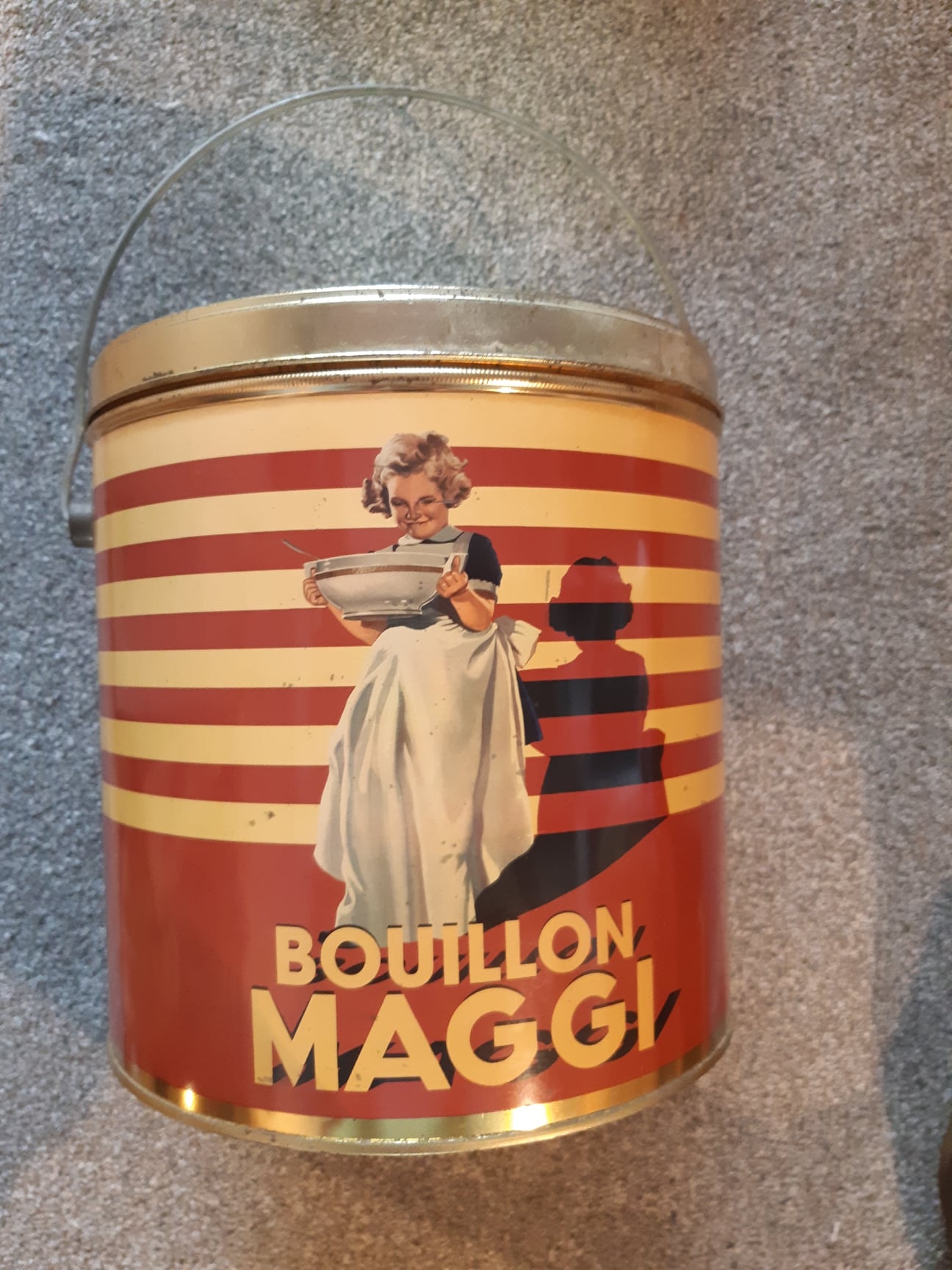 blik (emmertje) van Maggi bouillon, limmited edition 1994
