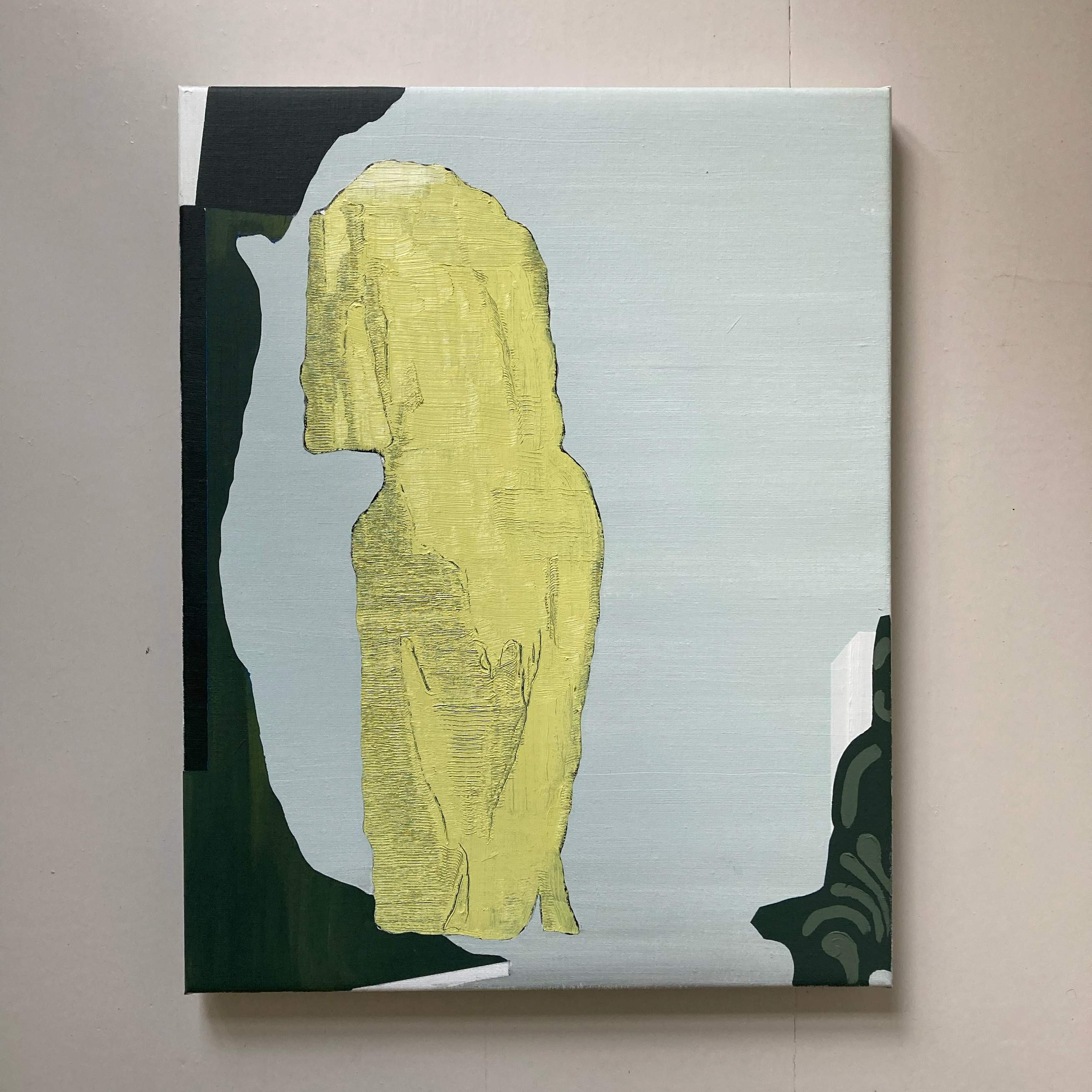 'sundaydress', 44 x 56 cm, acrylics & oil on canvas, 2022