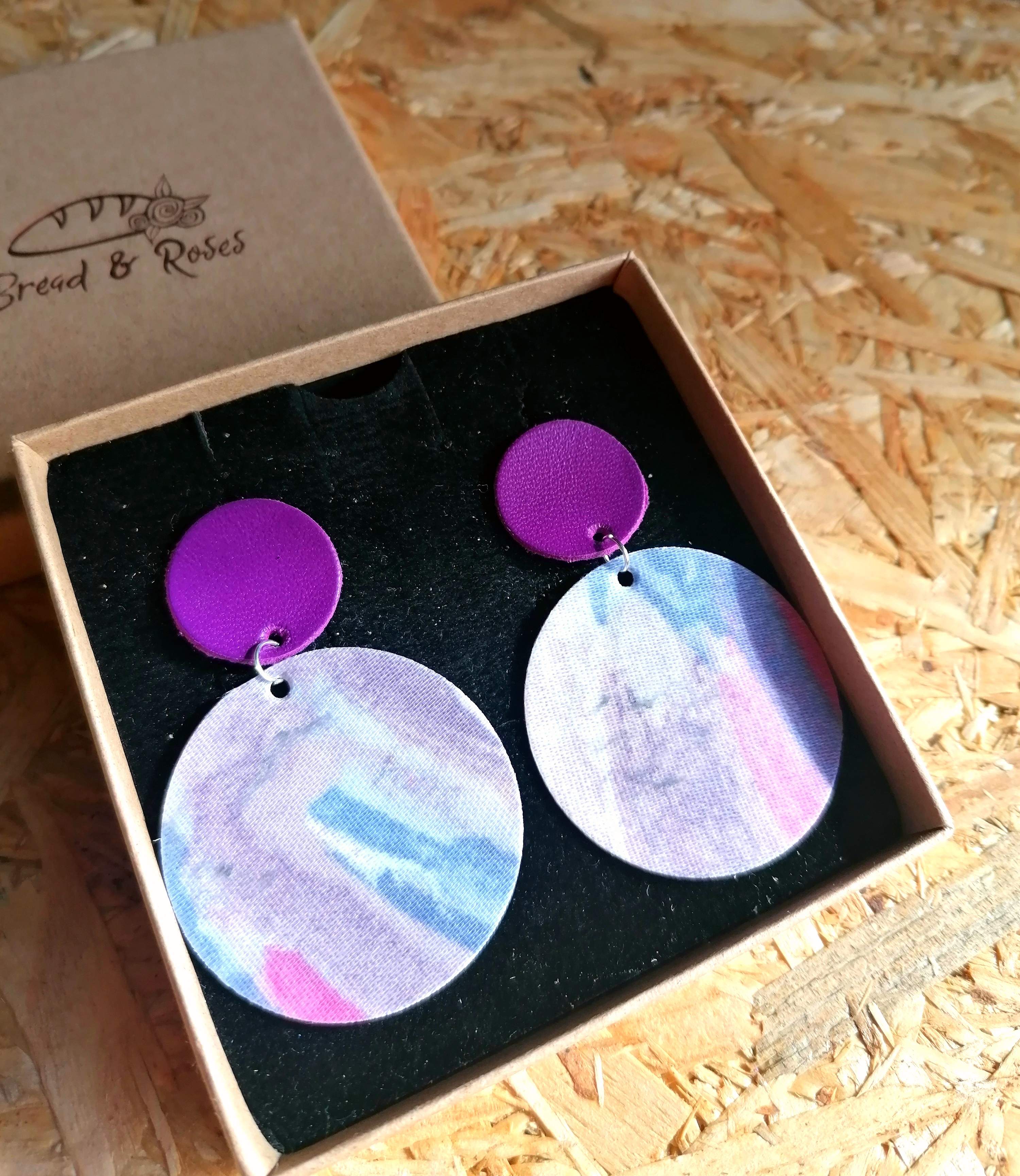 New Clip-On Option! Ada Vintage Fabric Earrings