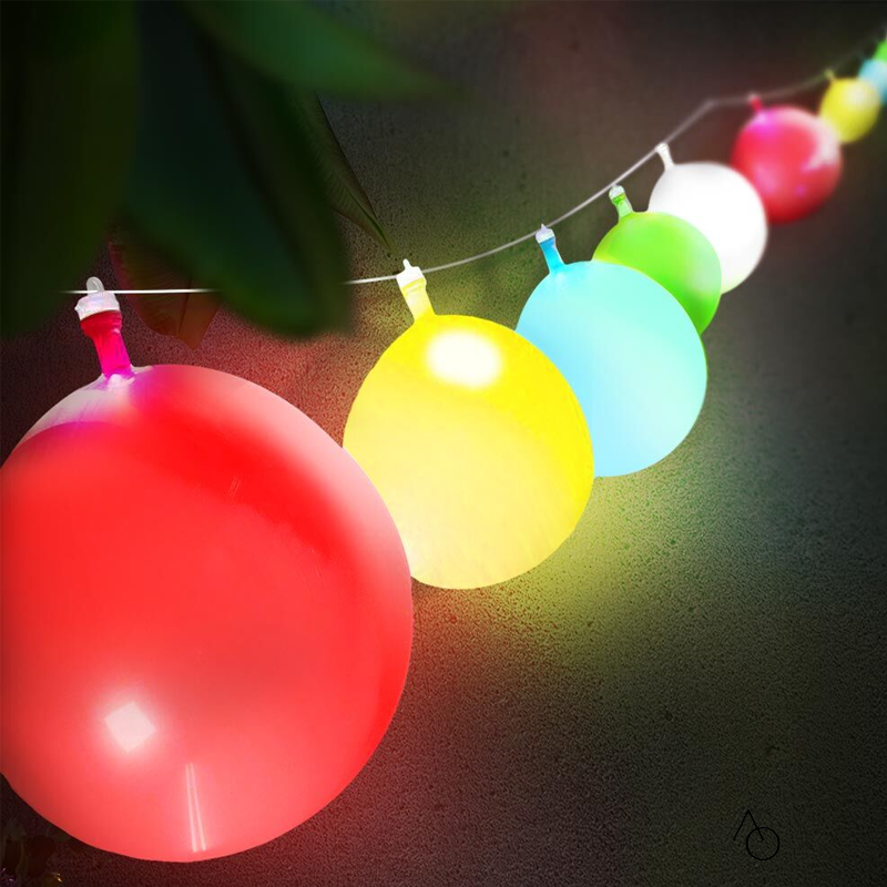 Ballonslinger LED - 4 meter - Wit Roze - Meisje