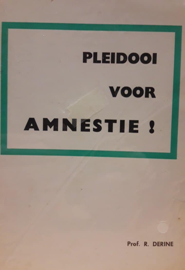 Pleidooi voor amnestie - Brochure professor Derine 1969