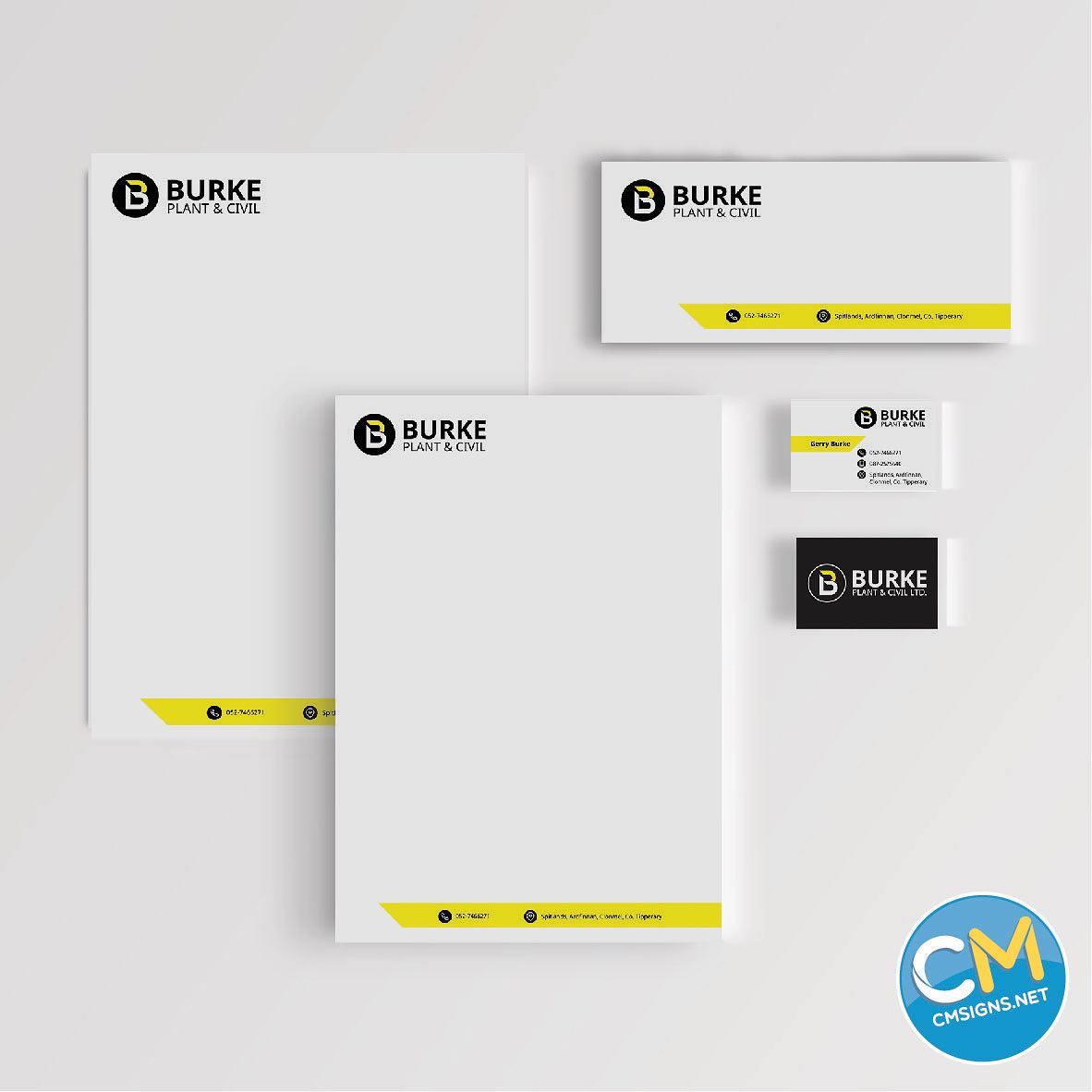 Complete set of office stationery