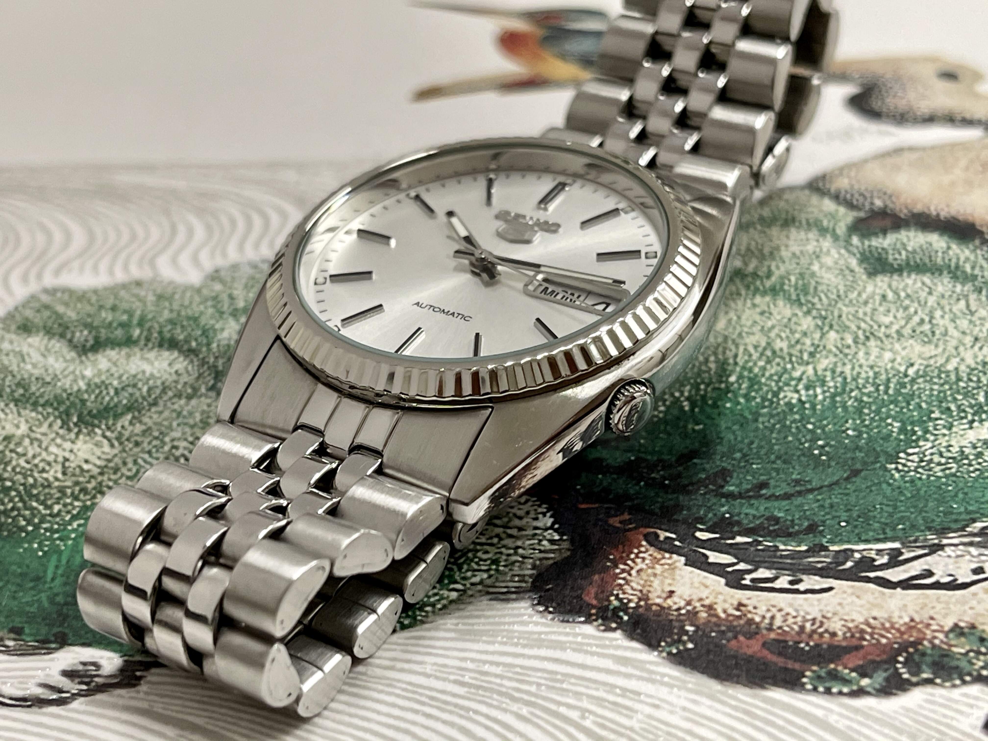 SEIKO MOD デイトジャスト風 カスタム腕時計 7S26-0500 - 腕時計(アナログ)