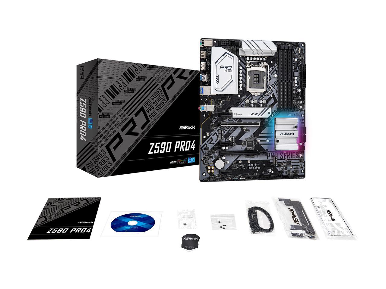 Asrock Z590 PRO4, Intel Z590, 1200, ATX