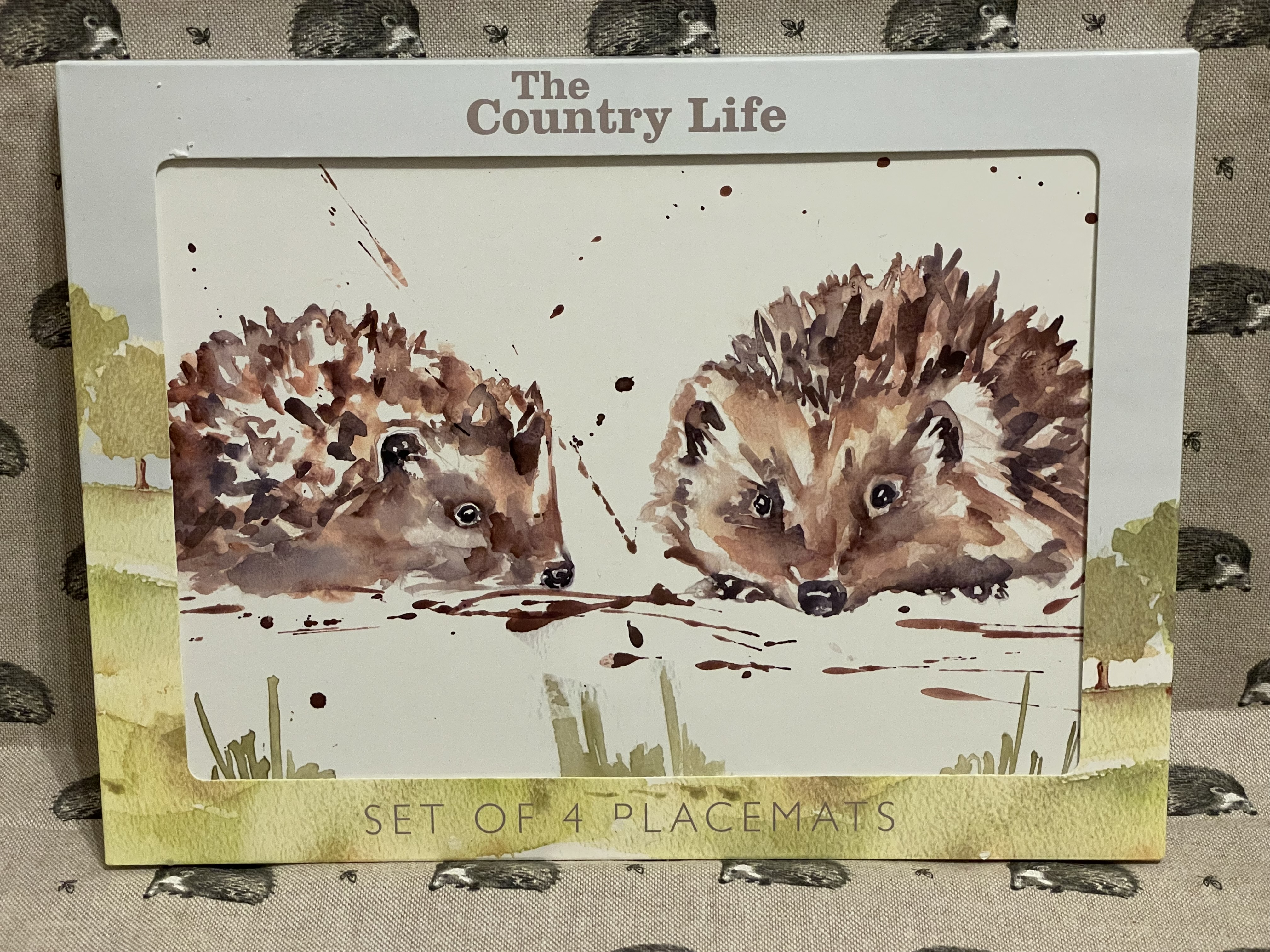 Country Life - Hedgehogs - 4 Placemats