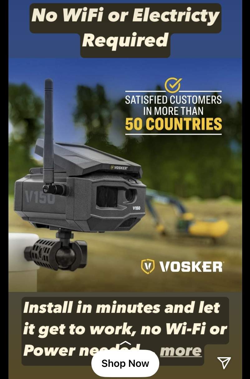 Vosker wireless camera farm hunting construction