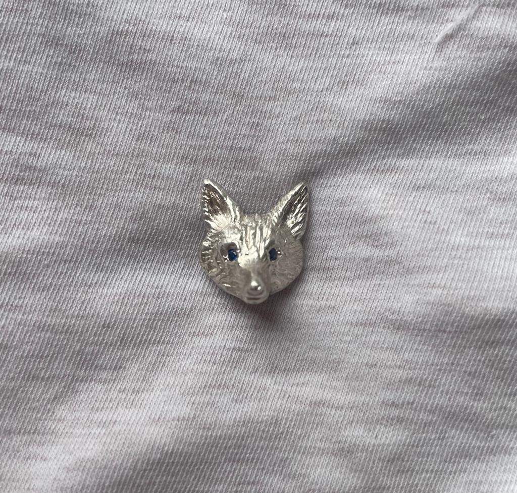 Fox’s head tie pin