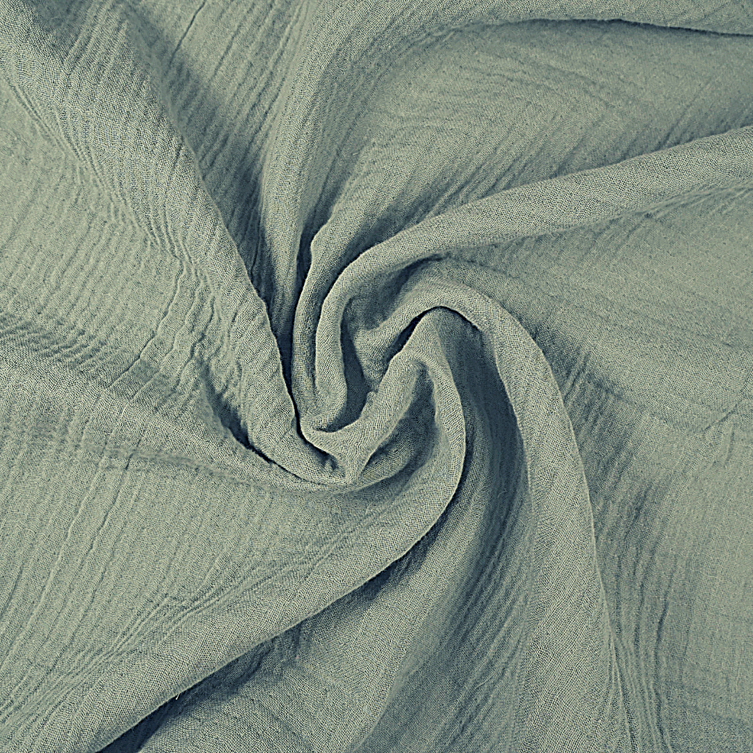 Four layer organic muslin "Olive"