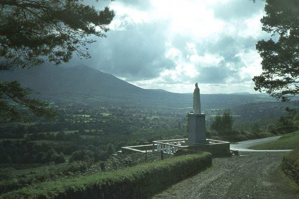 Glen of Aherlow and the Christ the King statue, 1978 cc-by-sa/2.0 - © Jim Barton - geograph.org.uk/p