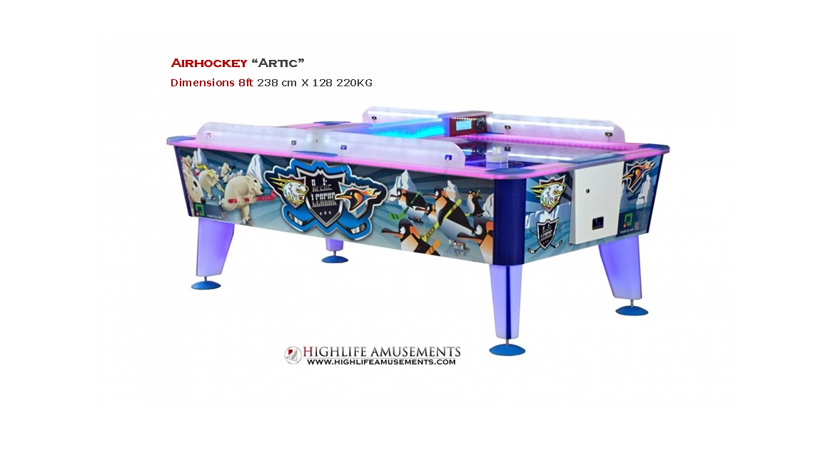 Airhockey “artic” 8ft