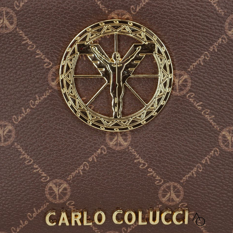 Carlo Colucci - Bum Bag Bruin met logo print - Heup tasje Fanny pack