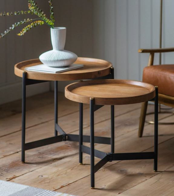 Nest Tables Black & Wood