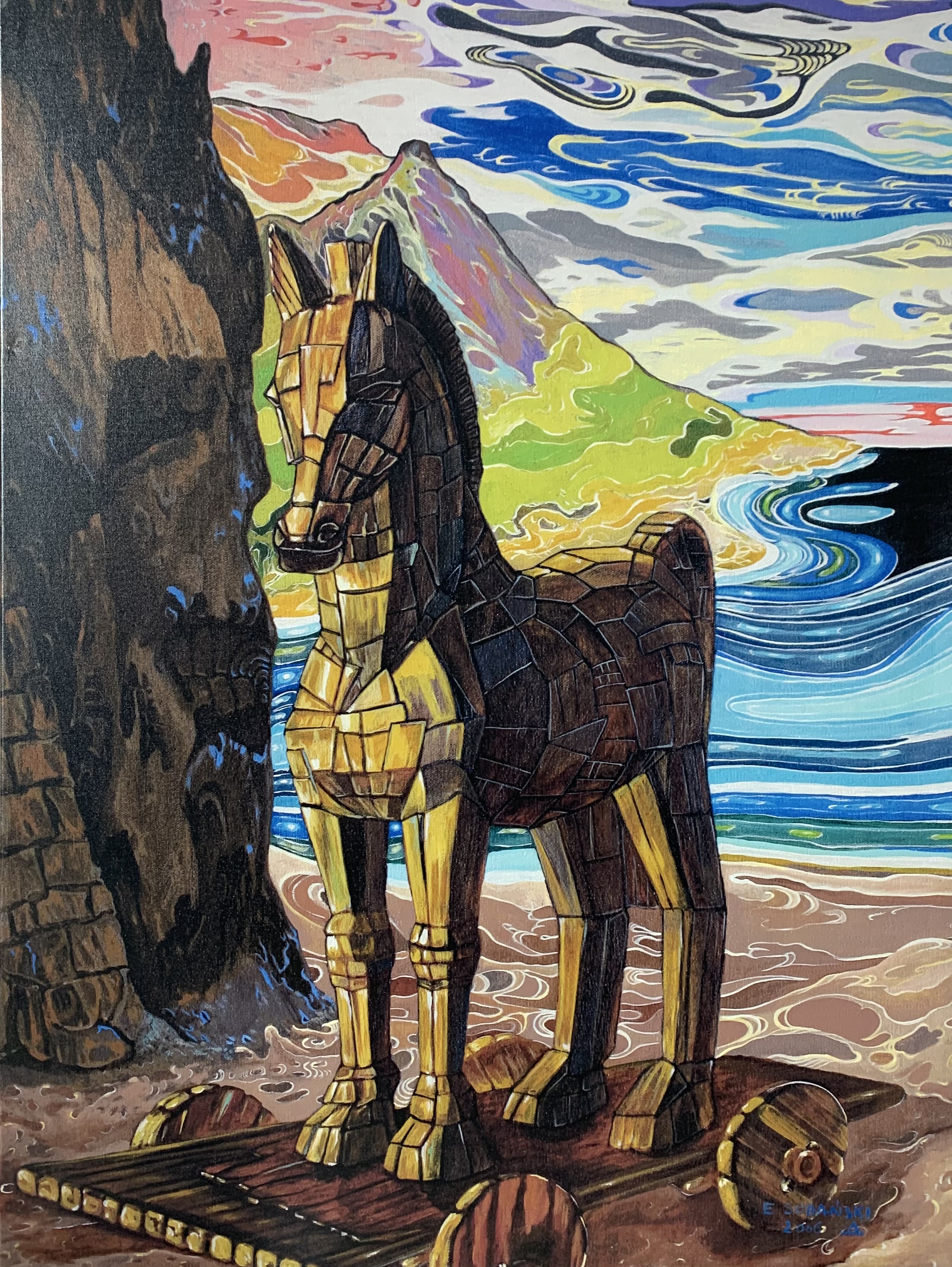 TROJAN'S HORSE (45" X 60" - CANVAS PRINT)