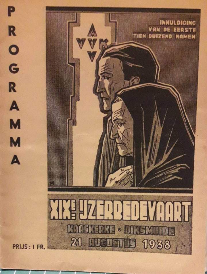 IJzerbedevaart Diksmuide - Programmaboekje 1938 / 19e IJzerbedevaart.