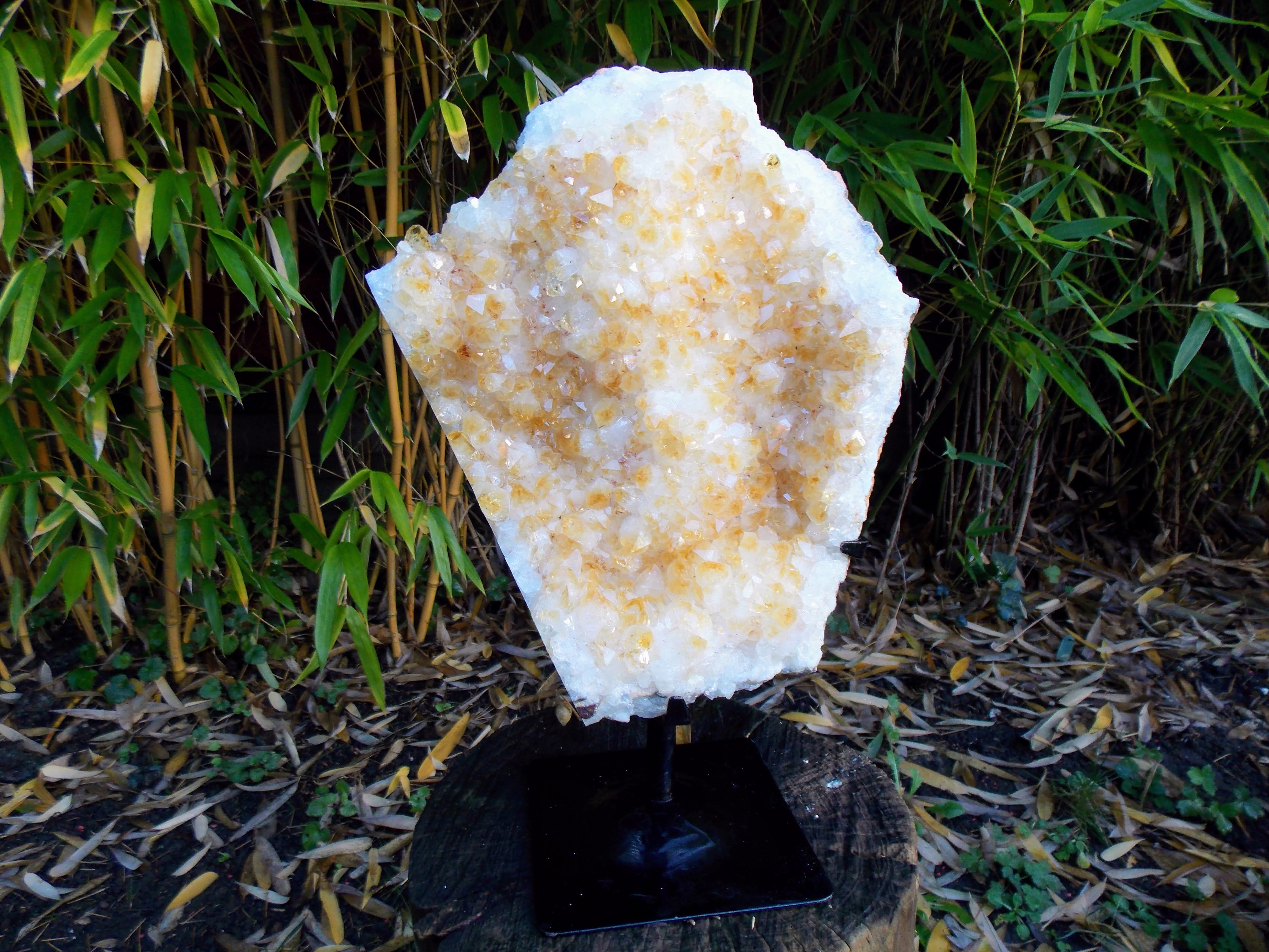 Citrine Cluster With Stand