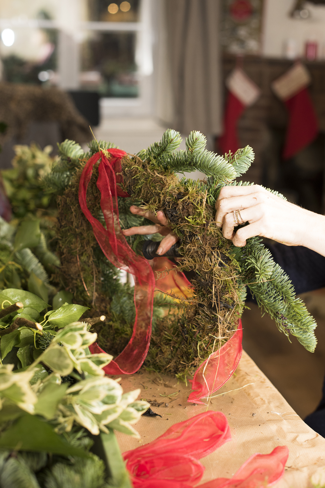Luxury Christmas Wreath Workshop Saturday Dec 7th 2024 at 10-12pm at Old Timbers, BN5 9TE