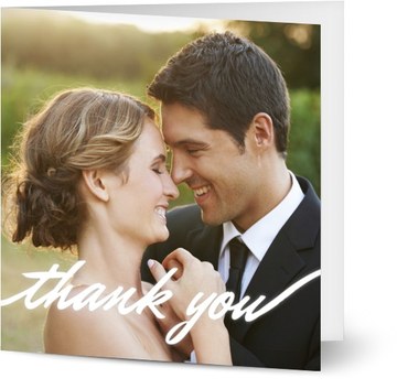 Square Folded Thank You Card