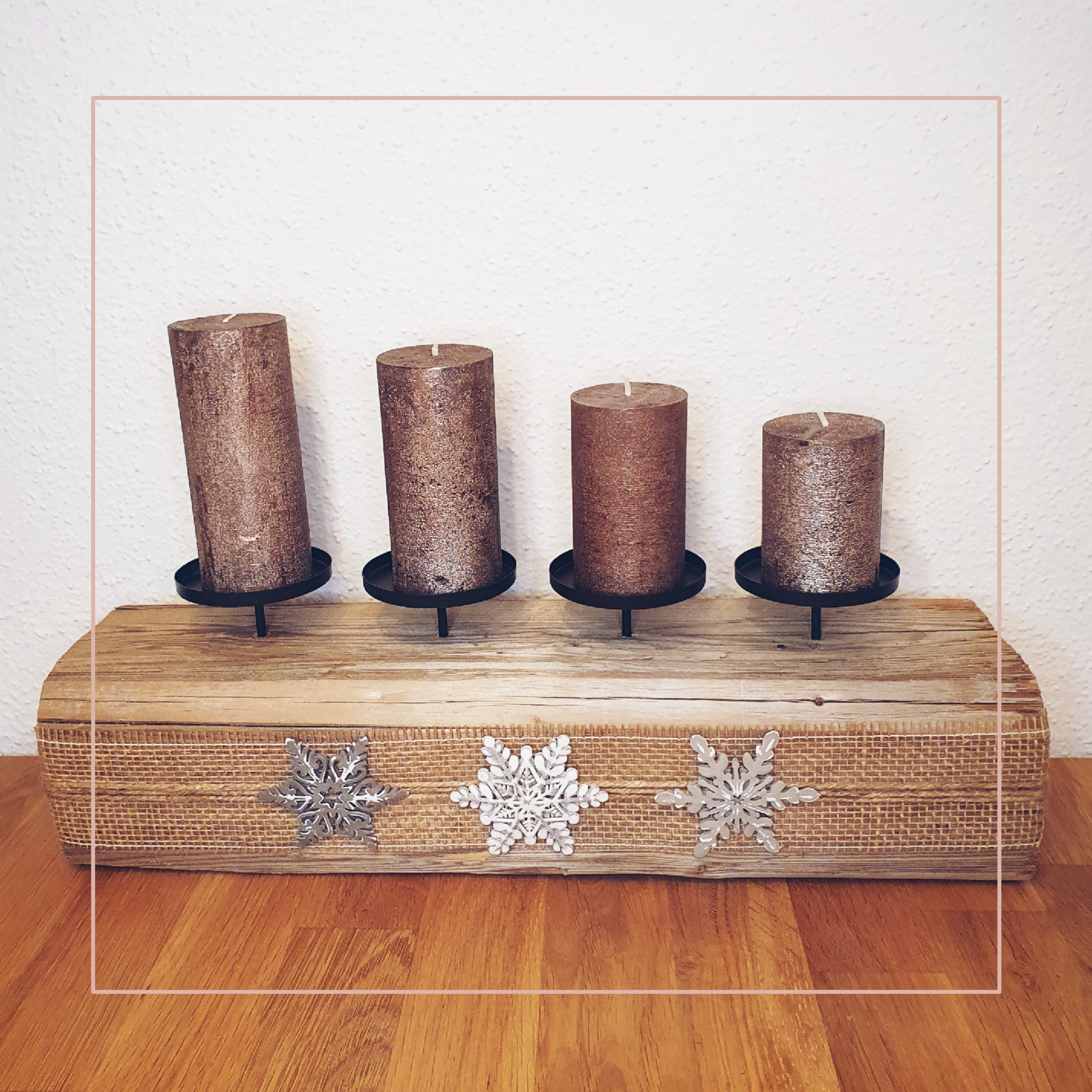 Adventsbalken "braun"
