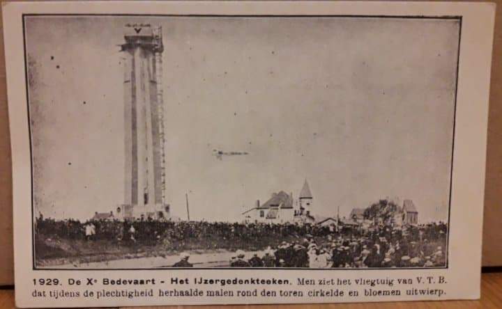 Postkaart Ijzerbedevaart Diksmuide - Ijzertoren 1929  / LN 113