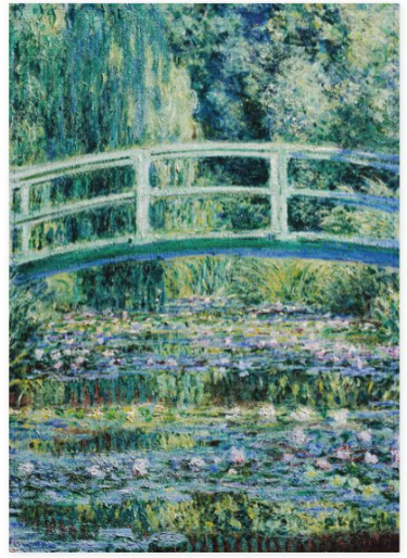 Theedoek, JAPANSE BRUG, Monet