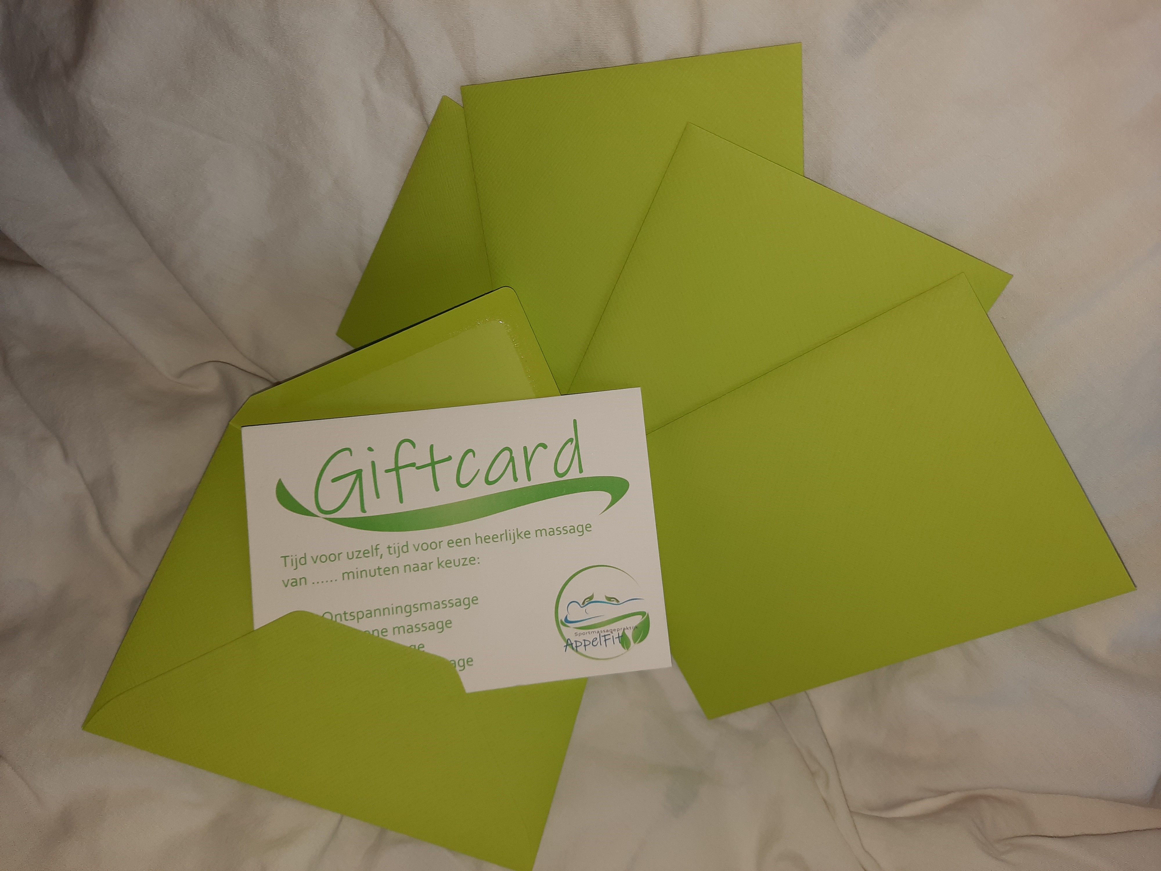 AppelFit Giftcard - massage 60 min. (ledenkorting SCN)