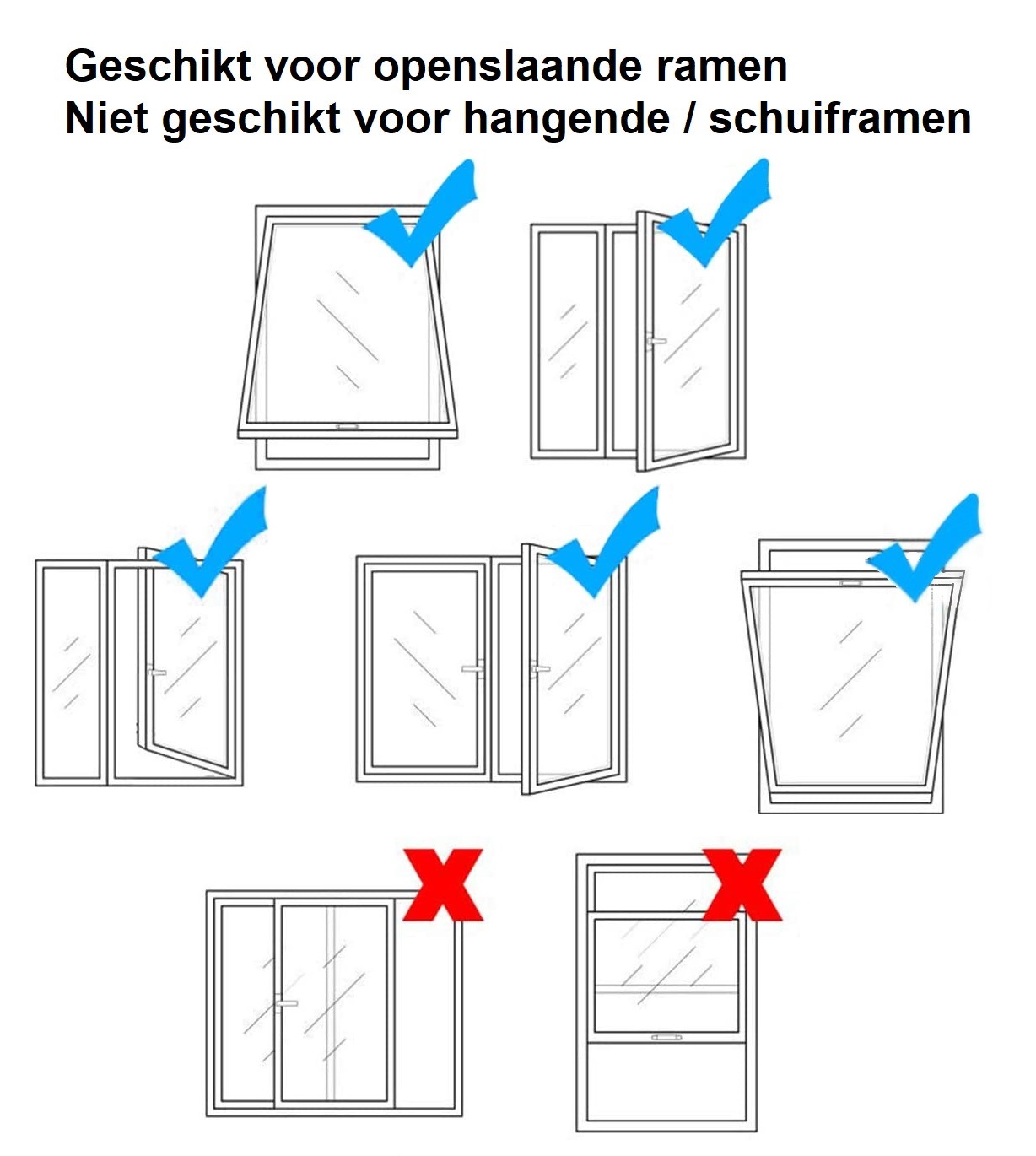 Smartzo - Universele Raamafdichtingskit - 400cm - Wit