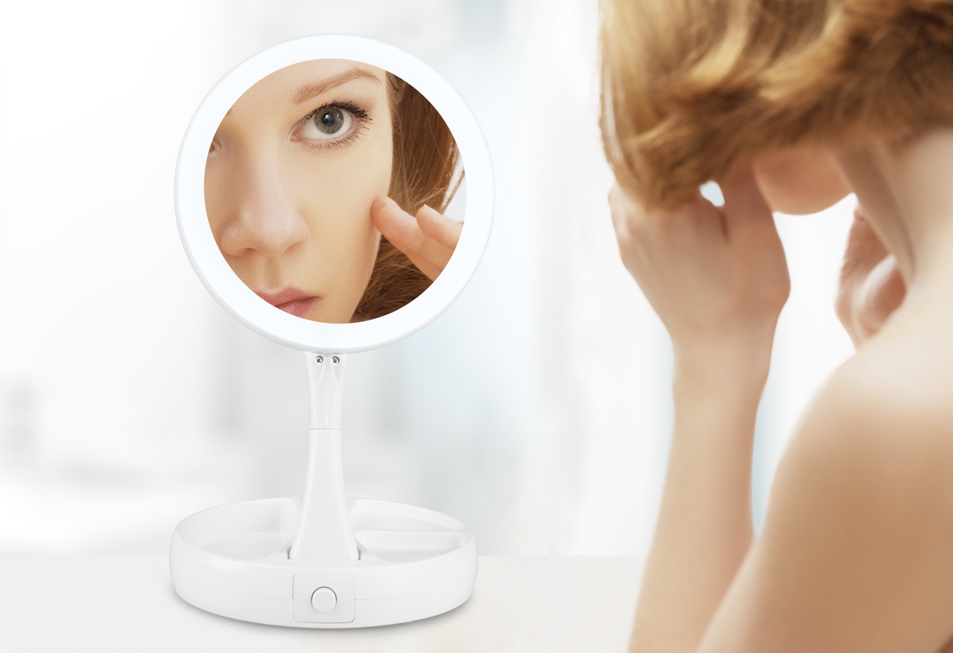 Make-up spiegel met verlichting